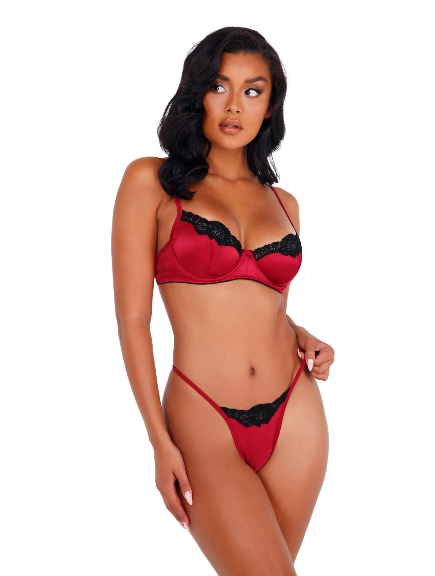 Lace & Satin Underwire Bra Set 12 Lace & Satin Underwire Bra Set - Image 10