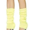 Knit Leg Warmer 2 Knit Leg Warmer -Be Wicked LW101 Yellow