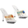 5 Heel Mule With Jewel Charm Details -Be Wicked M LADIN