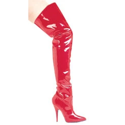 5 Heel Thigh High Boots 5 5 Heel Thigh High Boots -Be Wicked Susie Red