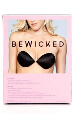 Be Wicked Black Smooth Invisible Bra 11 Be Wicked Black Smooth Invisible Bra -Be Wicked XB001BK box back web 462684