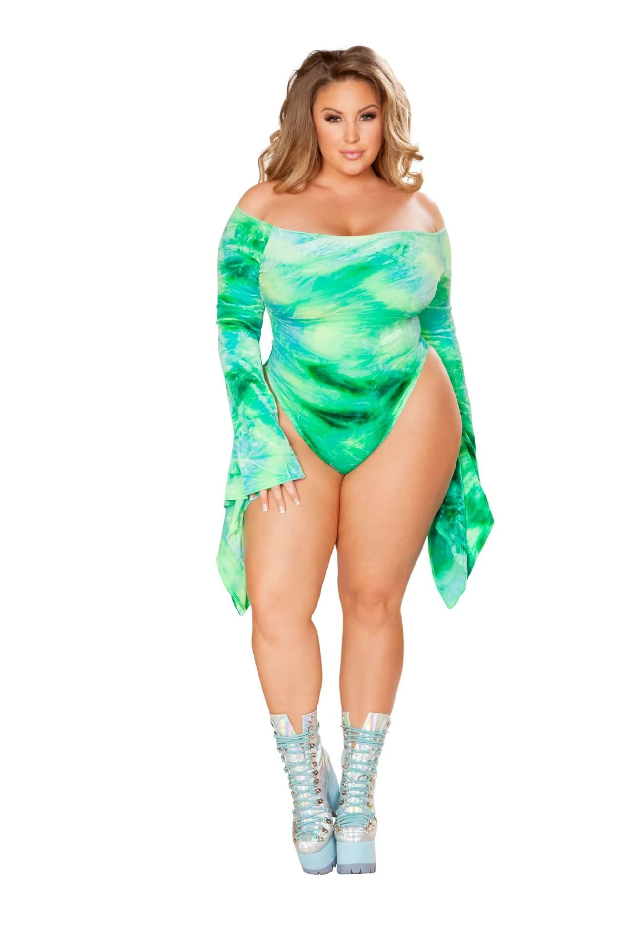 Tie Dye Velvet Gypsy Bodysuit 9 Tie Dye Velvet Gypsy Bodysuit - Image 7