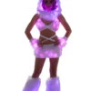 White Fur Light-up Skirt With Pink Lights 1 White Fur Light-up Skirt With Pink Lights -Be Wicked ff426 ff427 ff428 ff429 ff430 pnk 4