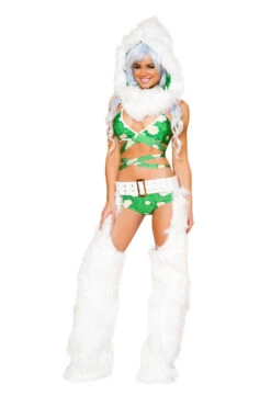 Daisies On Grass Light-Up Wrap Halter 14 Daisies On Grass Light-Up Wrap Halter -Be Wicked ff440 dsg rb305 wht frt 2