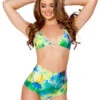 Tie Dye High-Waist Short 2 Tie Dye High-Waist Short -Be Wicked ff610 ff611 tdy frt2