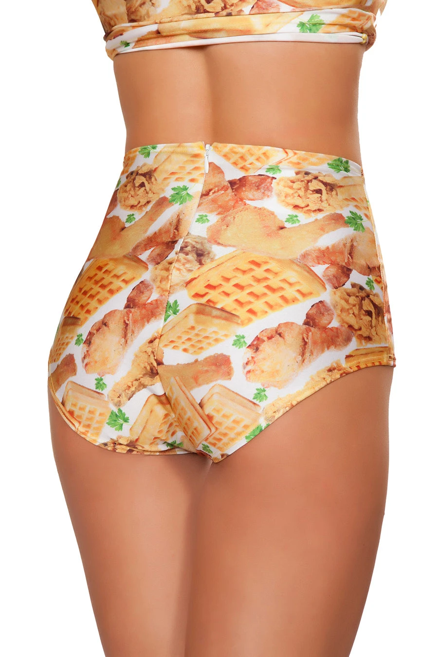 Tofu Chick'N And WafflesHigh-Waist Short 4 Tofu Chick'N And WafflesHigh-Waist Short - Image 2