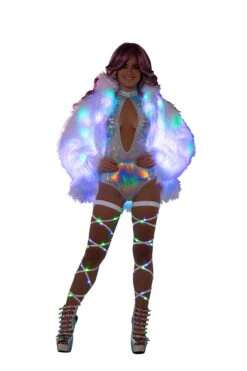 Hologram High-Neck Halter Romper 11 Hologram High-Neck Halter Romper -Be Wicked rb303 mlt frt2 1